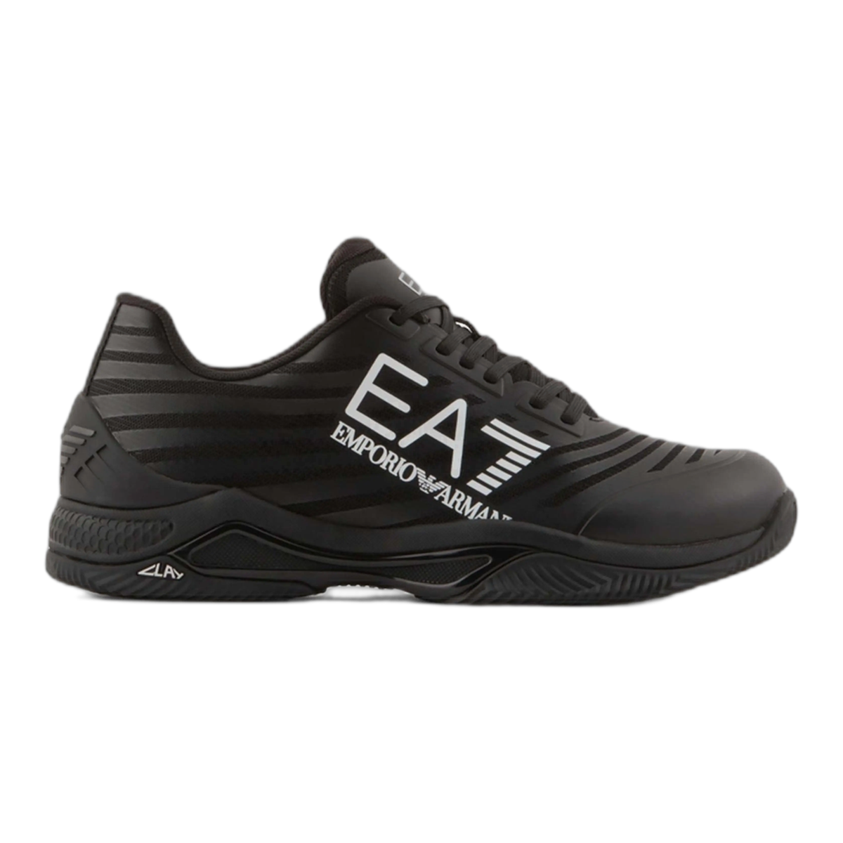 EA7 Emporio Armani Tech Clay Black Padel Shoes - Image 2