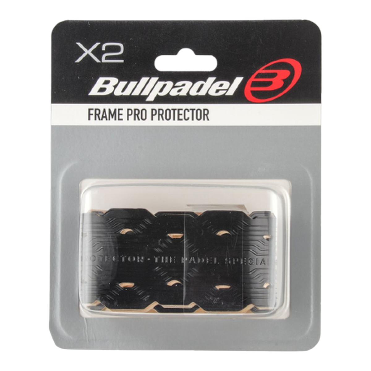 Bullpadel Frame Pro (2 Units) Black Padel Racket Protector - Image 1