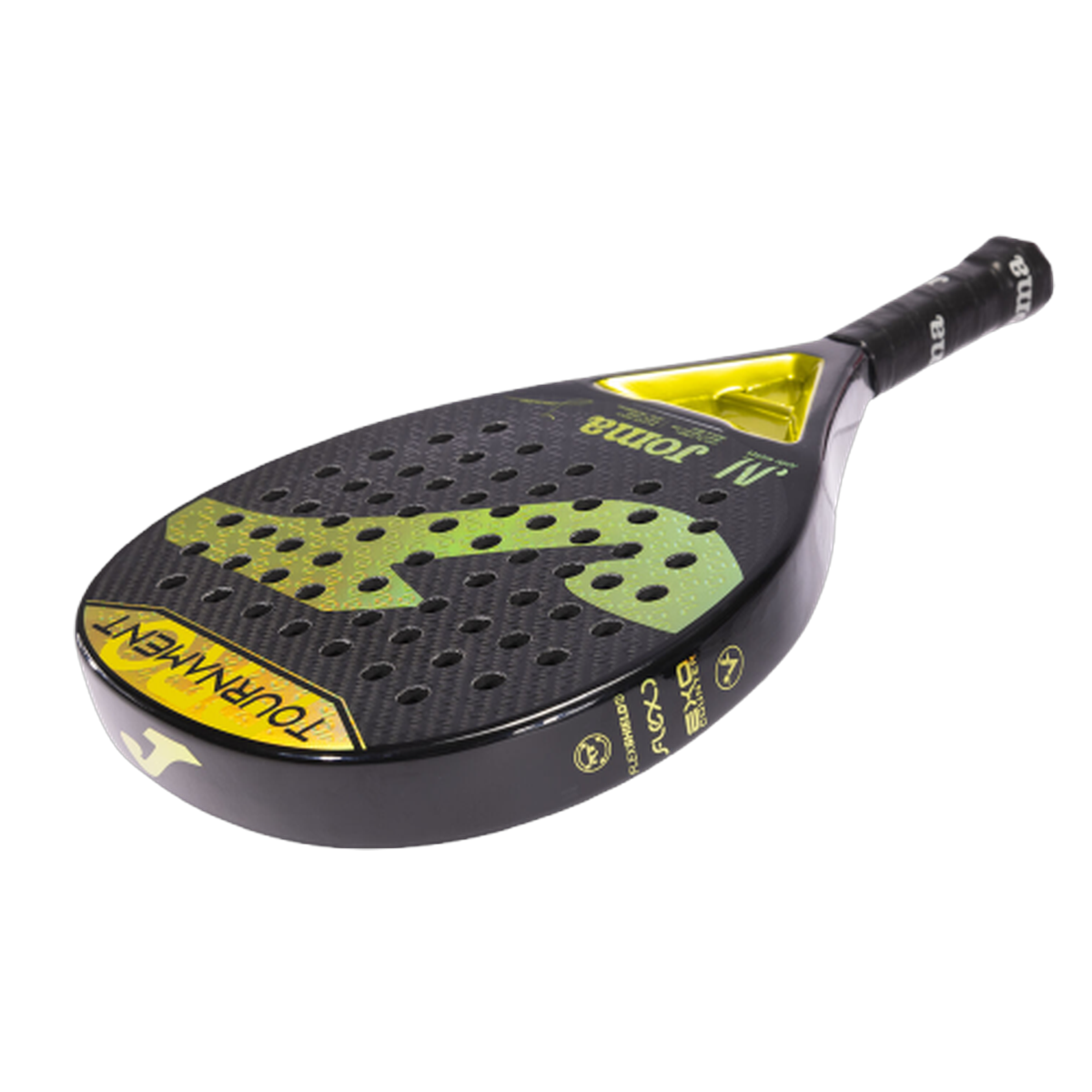 Joma Tournament Juani Mieres Black Yellow Padel Racket