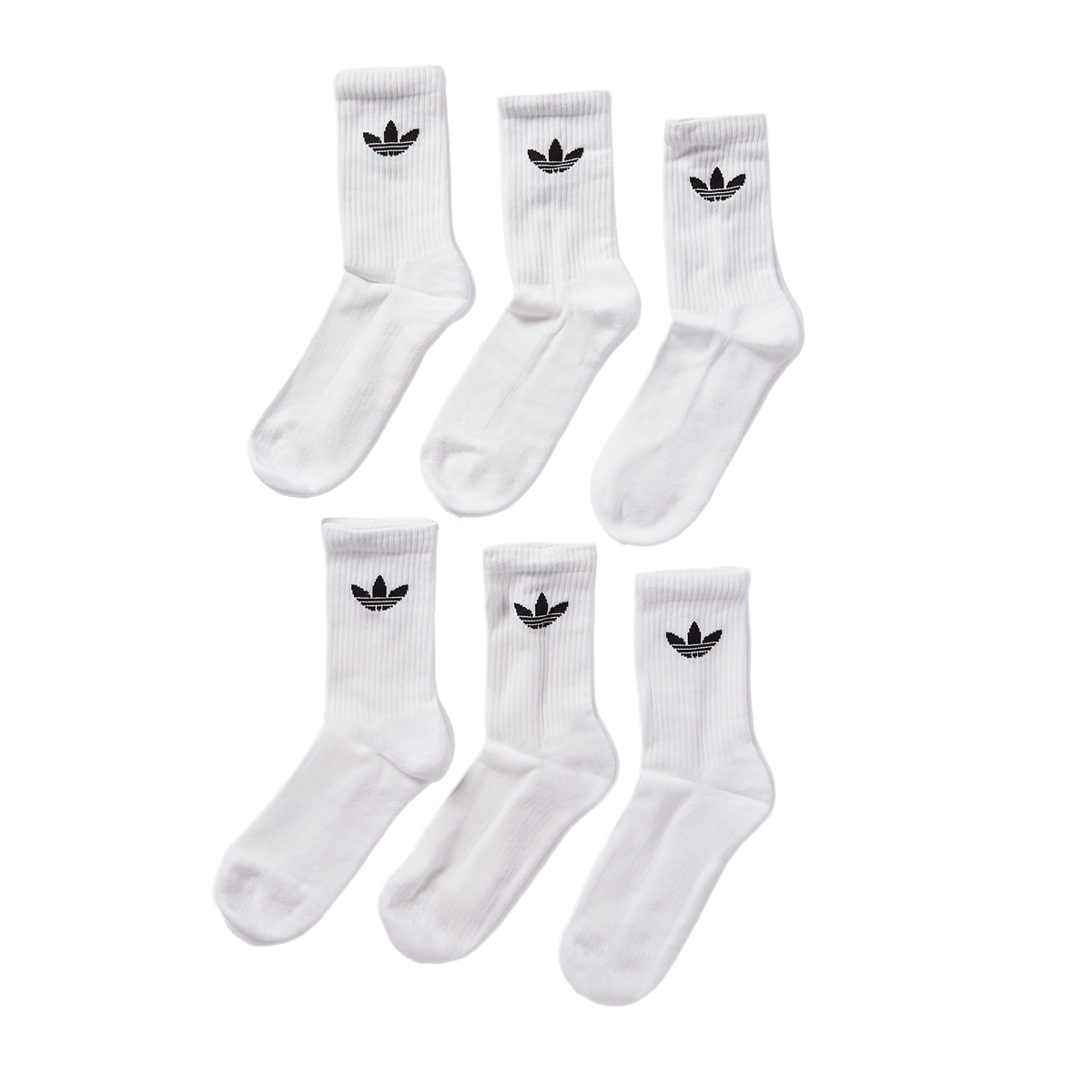 Adidas Originals Trefoil Padel Socks - White - Pack of 6 - Image 4