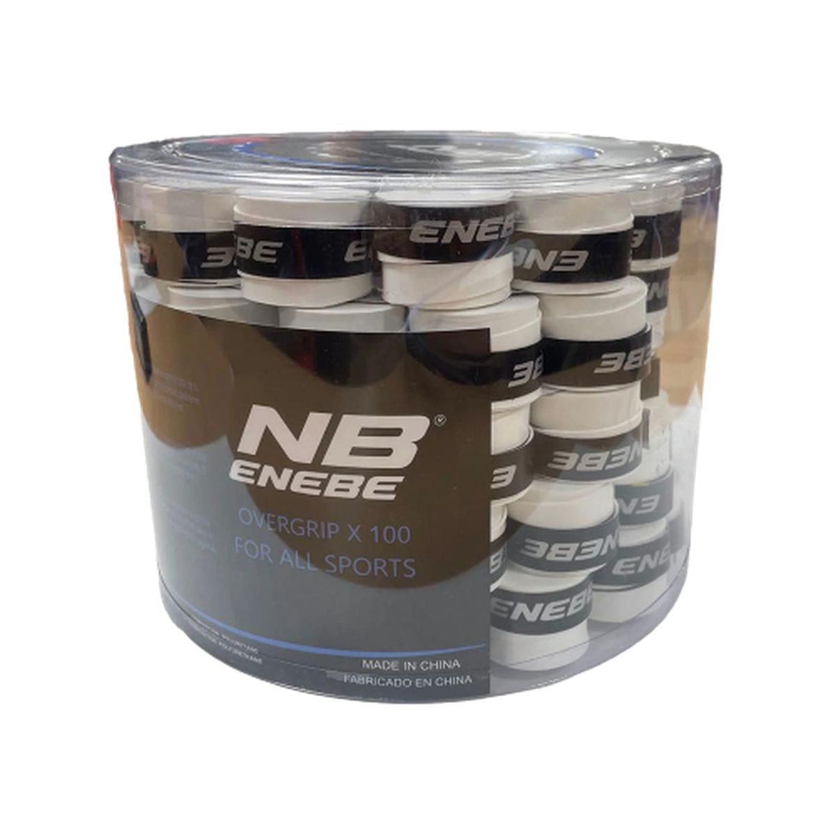 BUCKET 100 ENEBE SMOOTH WHITE OVERGRIPS - Image 1