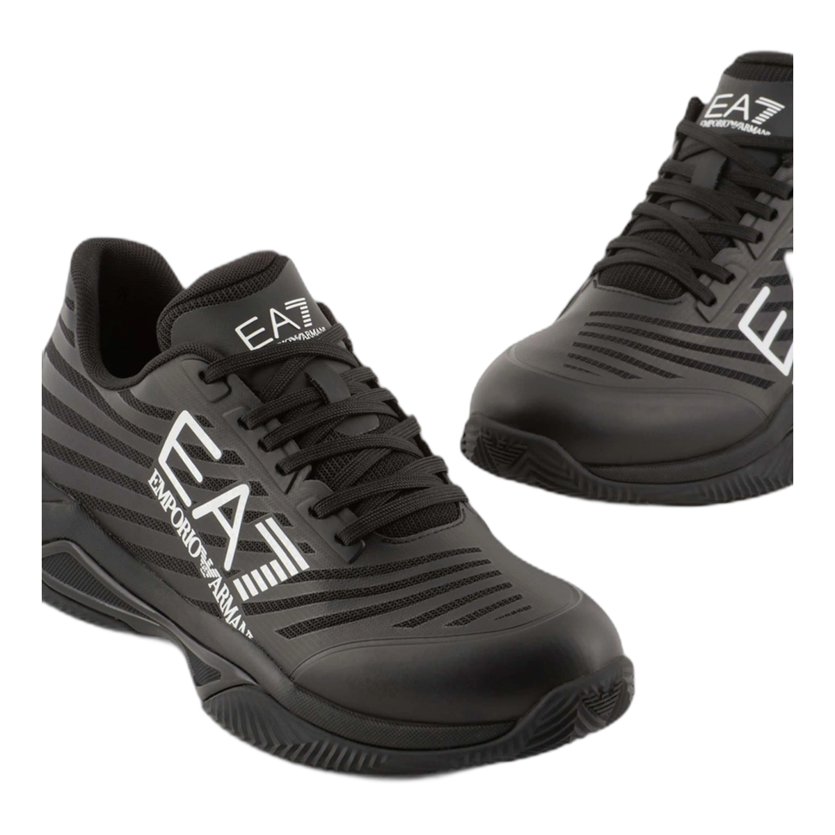 EA7 Emporio Armani Tech Clay Black Padel Shoes - Image 5