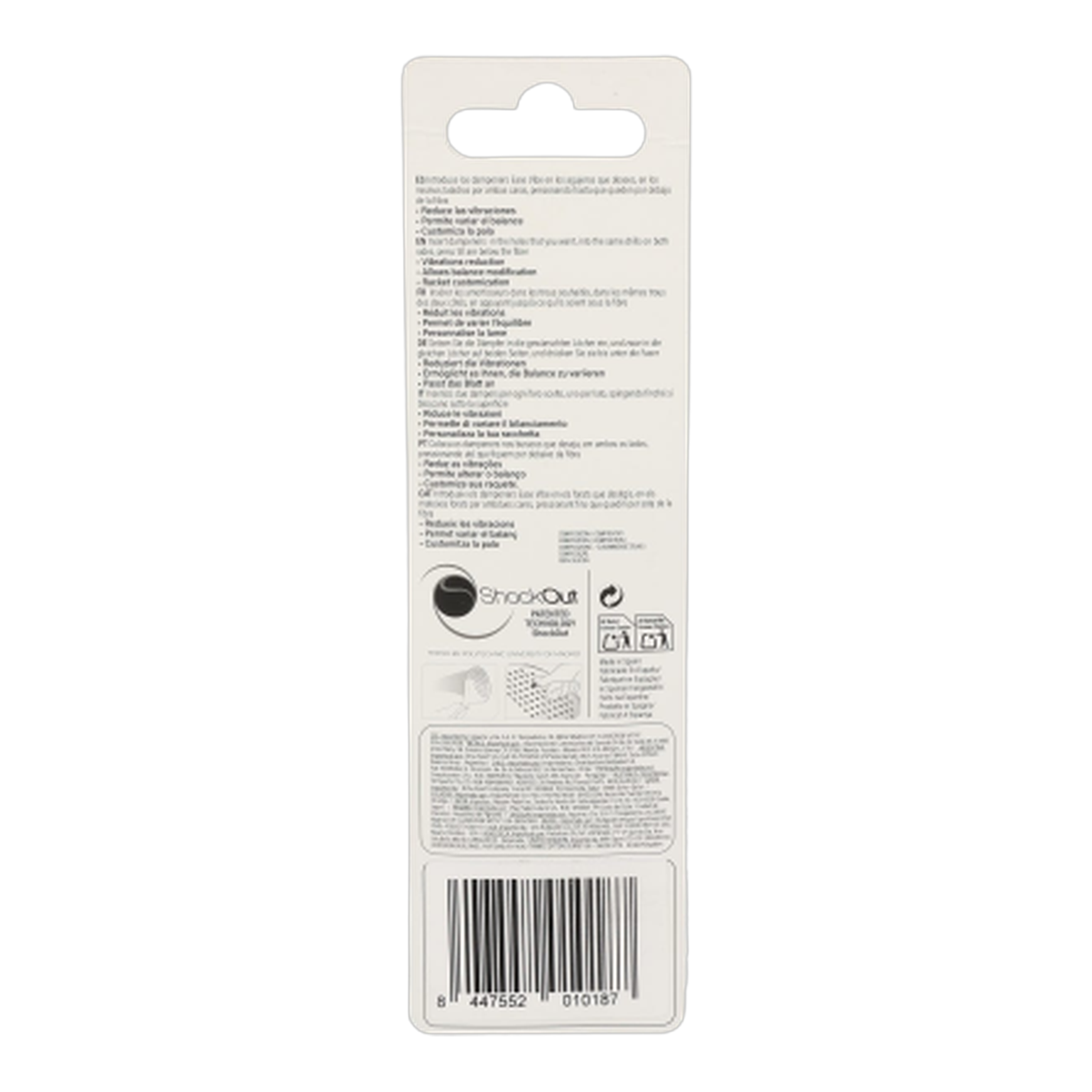 Bullpadel Blister (4PCS) Vibration Dampener Ease Vibe Yellow Padel Accessory