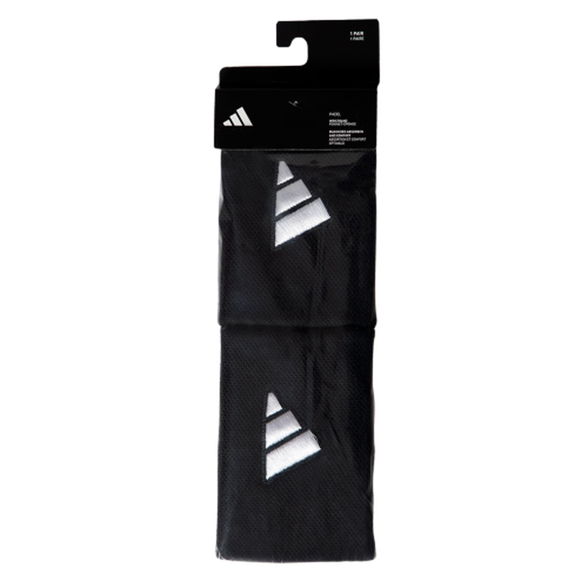 ADIDAS LONG WRISTBAND PAIR BLACK - Image 1
