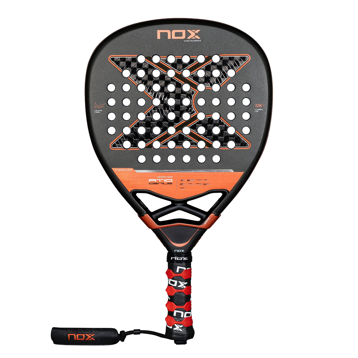 Nox AT10 Luxury Genius Attack 12K Padel Racket – Agustin Tapia
