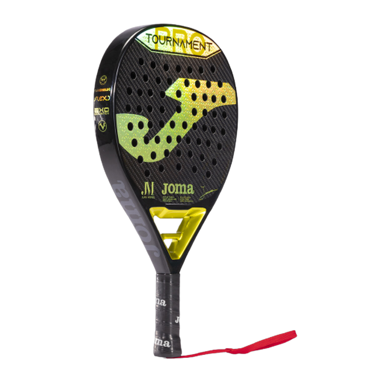 Joma Tournament Juani Mieres Black Yellow Padel Racket