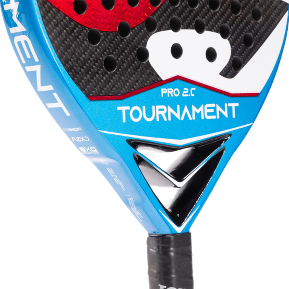 Padel racket Tournament Pro navy blue red - ONE SIZE - Navy blue Red view 11