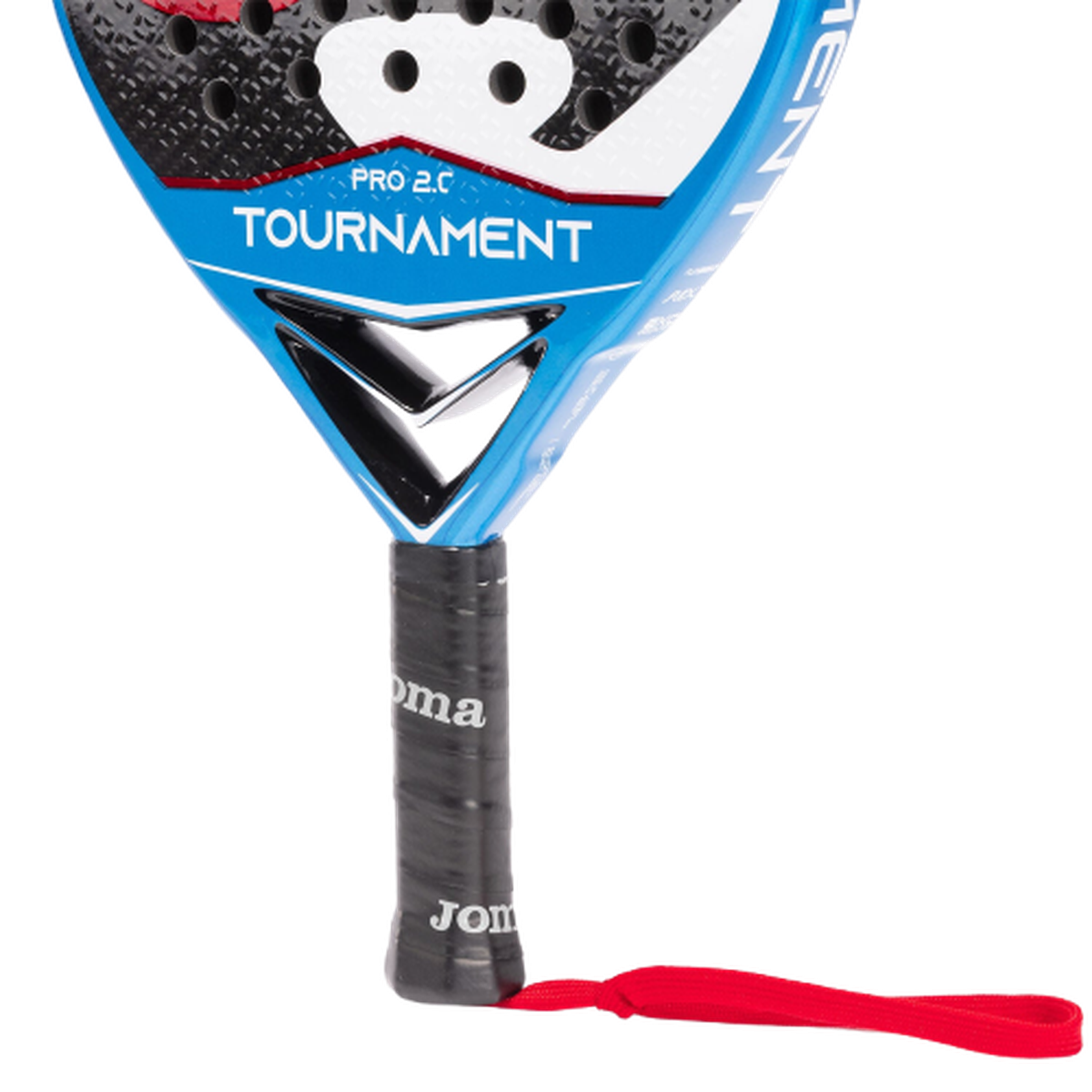 Padel racket Tournament Pro navy blue red - ONE SIZE - Navy blue  Red view 13