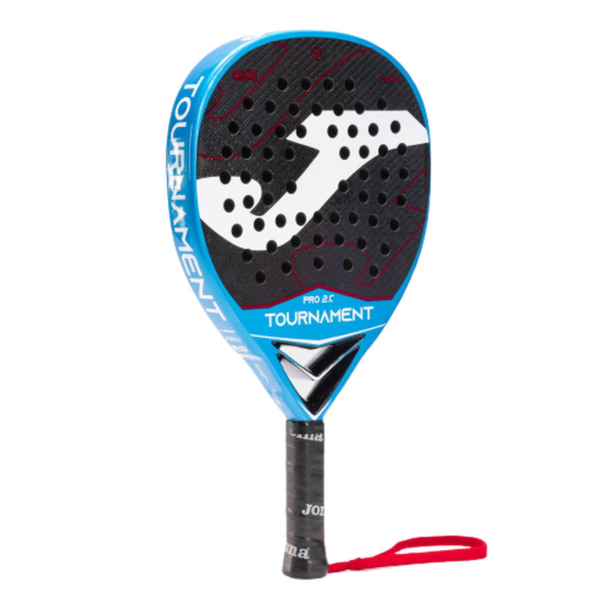 Padel racket Tournament Pro navy blue red - ONE SIZE - Navy blue Red view 4