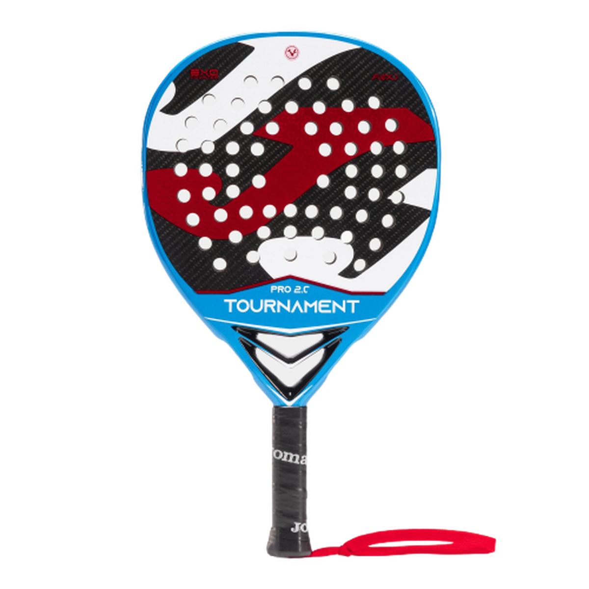 Padel racket Tournament Pro navy blue red - ONE SIZE - Navy blue Red view 6