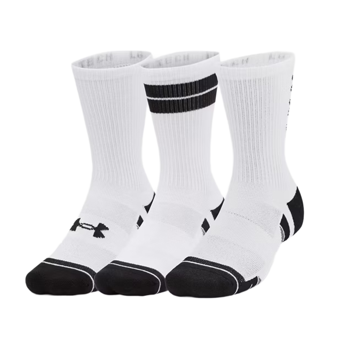 Under Armour Performance Tech Crew Padel Socks - Pack of 3 - Image 1