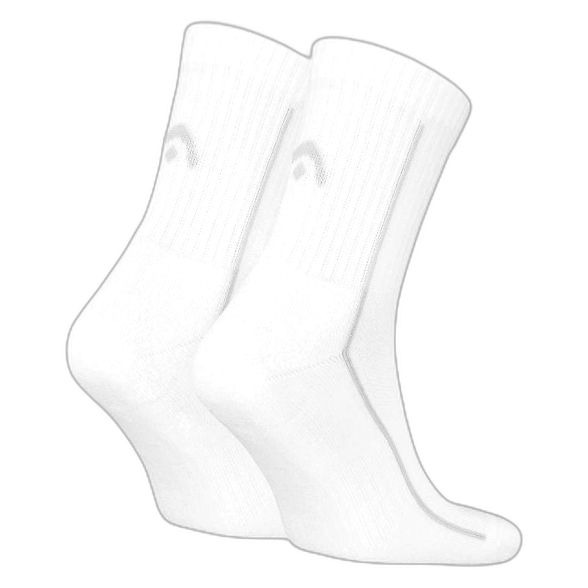 Head Performance Crew Padel Socks - White - Pack of 2 - Image 2