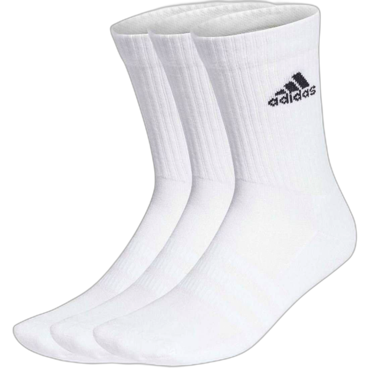 Adidas Cushioned Padel Socks - White - Pack of 3 - Image 1