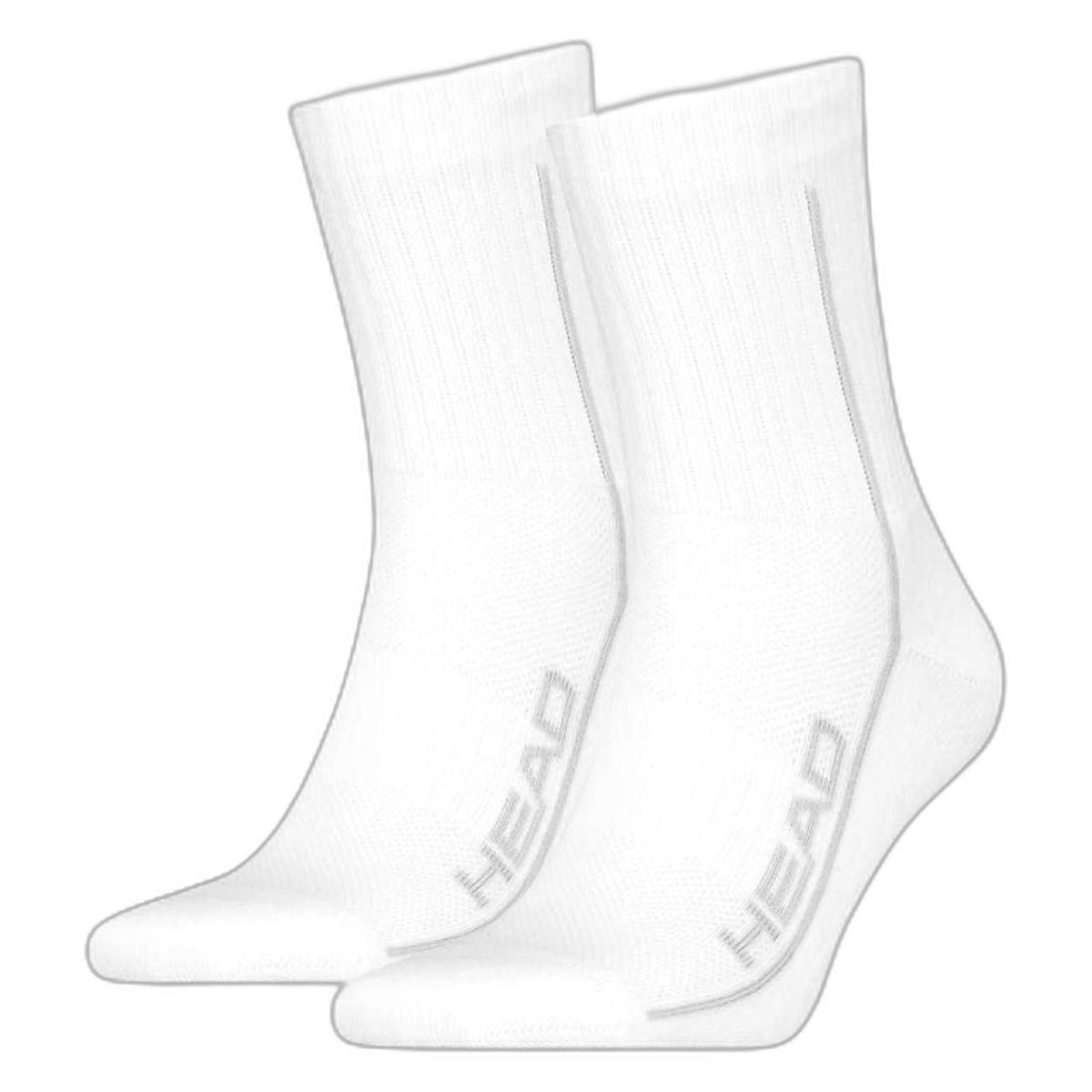 Head Performance Crew Padel Socks - White - Pack of 2 - Image 1