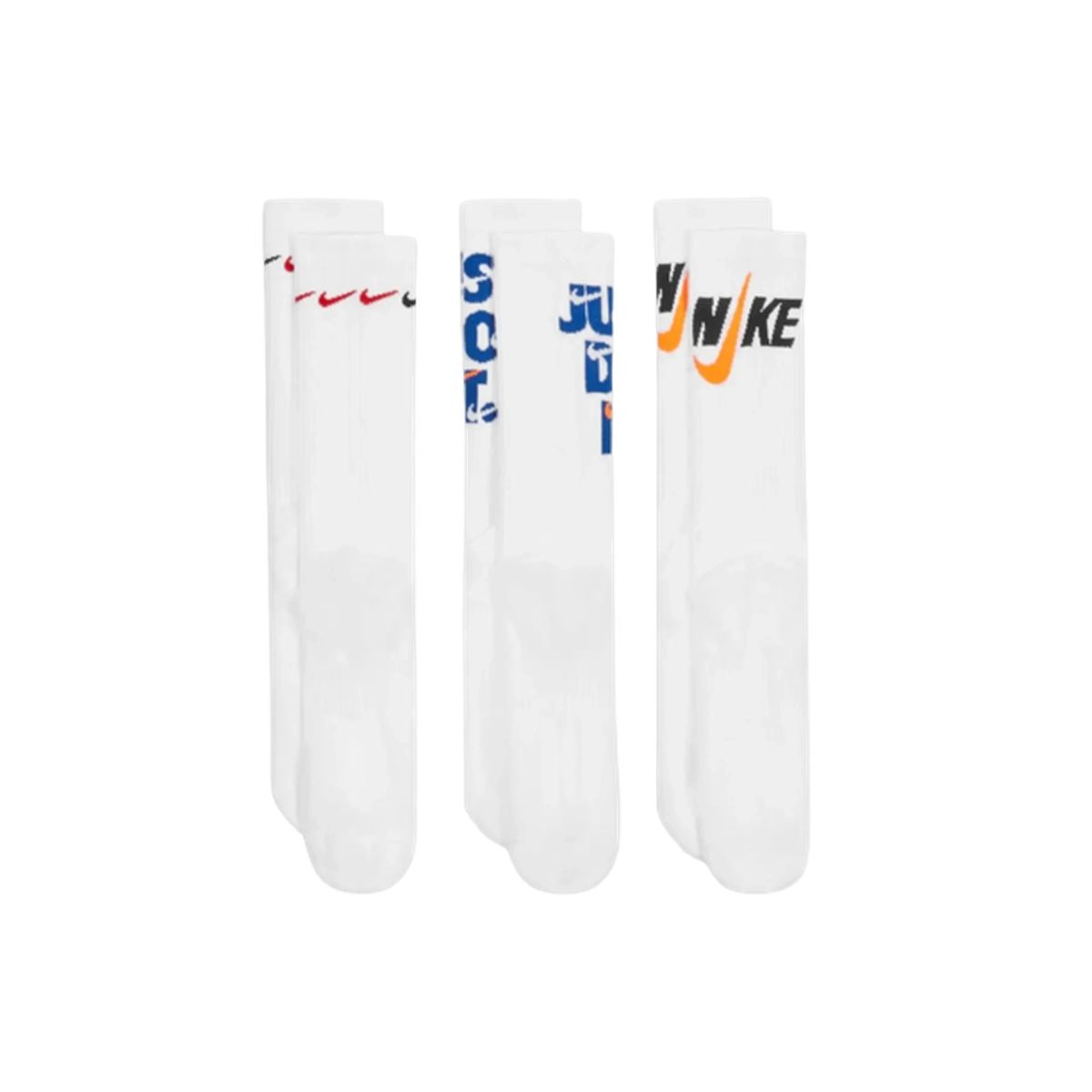 Nike Everyday Plus Cushioned Padel Socks - White - Pack of 3 - Image 2