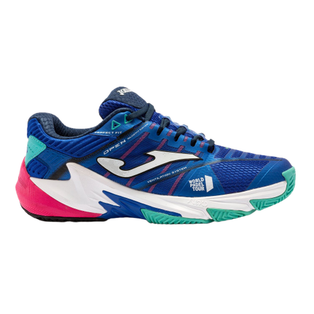 Joma Open 22 Clay Man Blue Turquoise Padel Shoes - Image 1