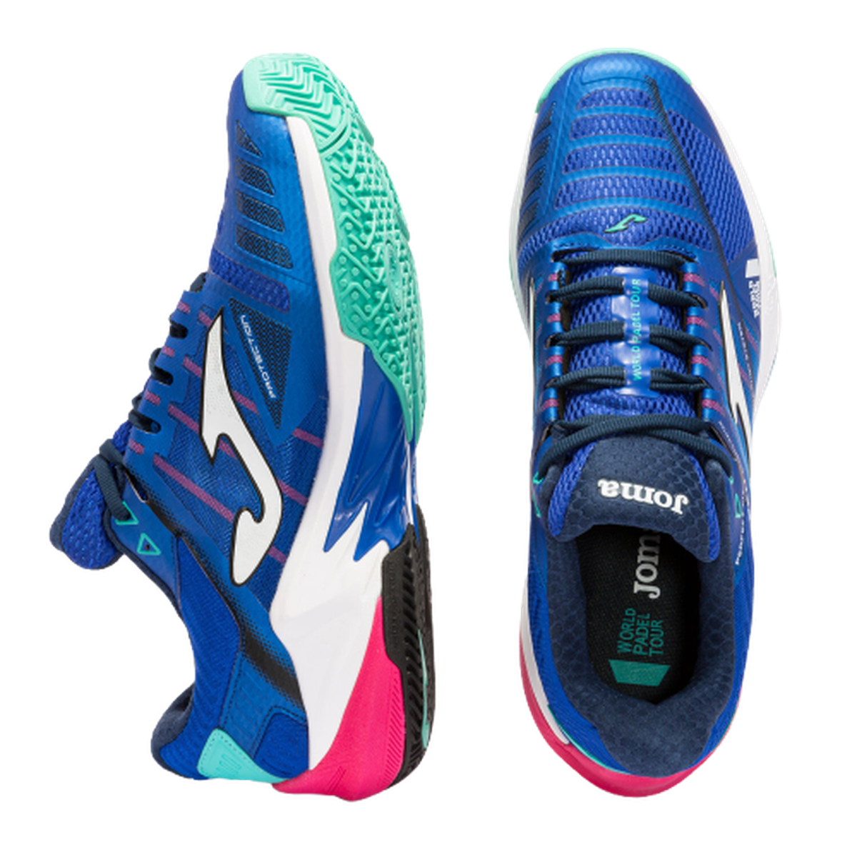 Joma Open 22 Clay Man Blue Turquoise Padel Shoes - Image 4