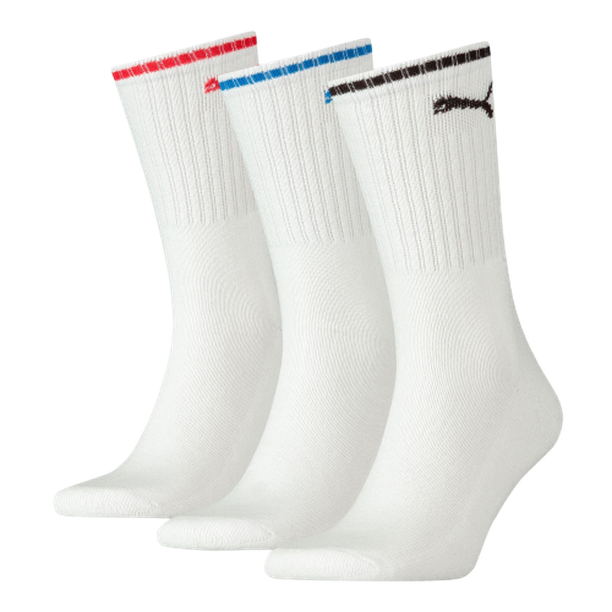 Puma Regular Crew Striped Padel Socks - Pack of 3 - Image 1